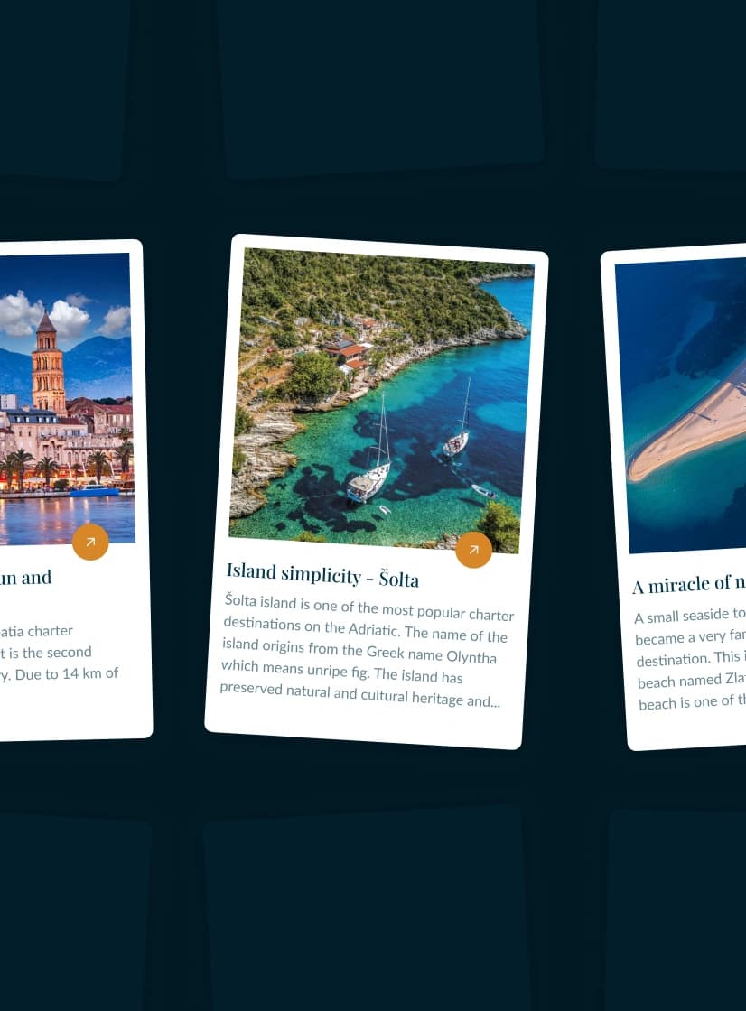 Kartice bloga dizajnirane kao polaroidi