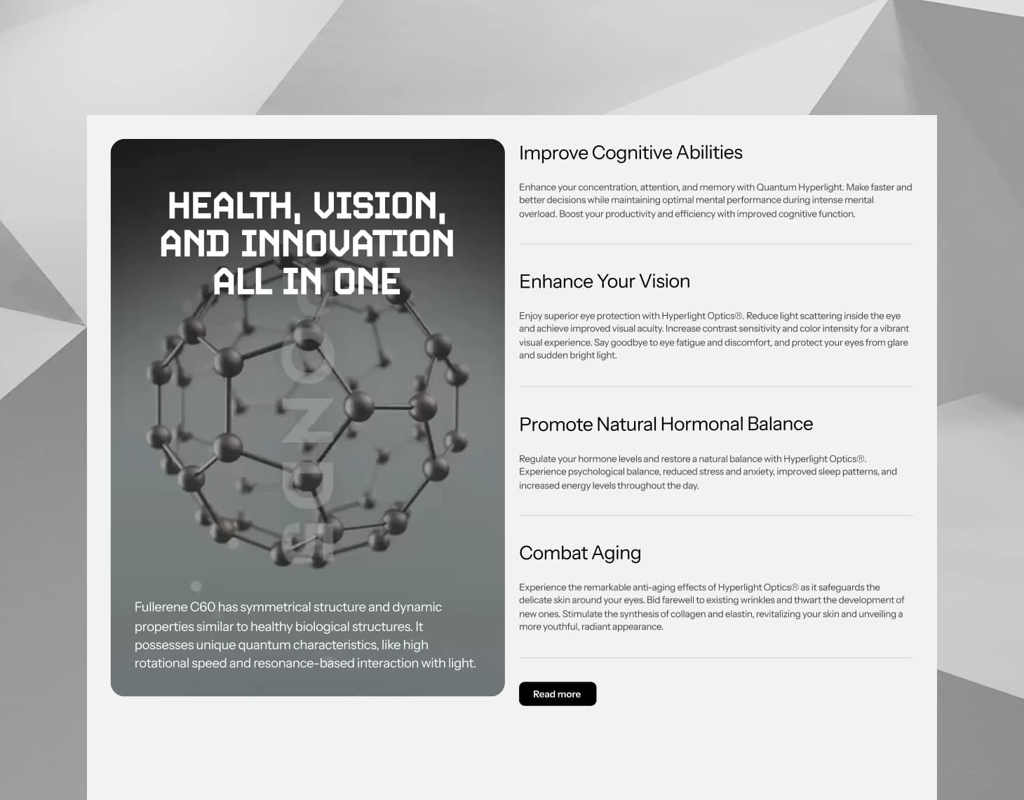 Futuristički i minimalistički dizajn